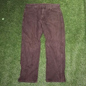 Wrangler 13MWZKL Cowboy Cut Brown Denim Jeans Mens 38x30 Made in USA